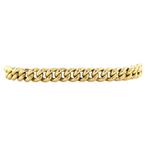 Gouden gourmet armband 19.5 cm 14 krt, Sieraden, Tassen en Uiterlijk, Armbanden, Goud, Goud, Zo goed als nieuw, Verzenden