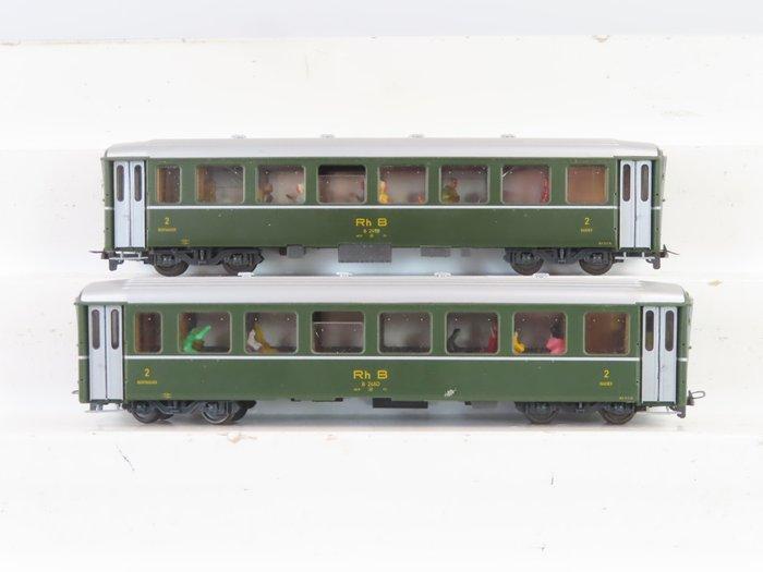 Bemo H0m - o.a. 3255 - Modeltrein personenwagen (2) - 2x, Hobby en Vrije tijd, Modeltreinen | H0