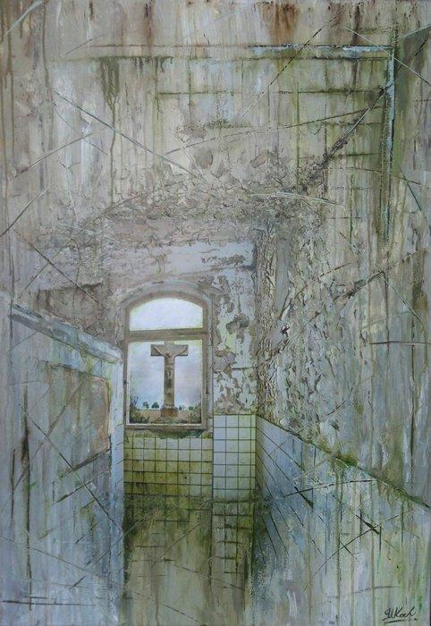 Isak W. Koch - Revelation - Die Offenbarung I Mischemedien I, Antiek en Kunst, Kunst | Schilderijen | Modern