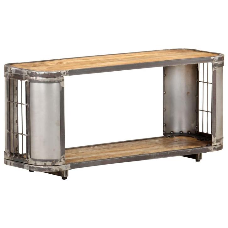 vidaXL Tv-meubel 90x30x40 cm massief mangohout, Huis en Inrichting, Kasten | Televisiemeubels, 25 tot 50 cm, Nieuw, Overige houtsoorten