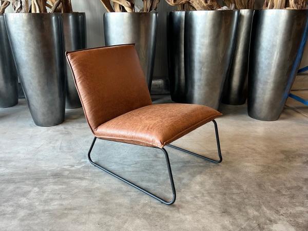 Veiling - Fauteuil Cas (2 stuks) Lounge - Stof - Cognac - Li, Huis en Inrichting, Fauteuils