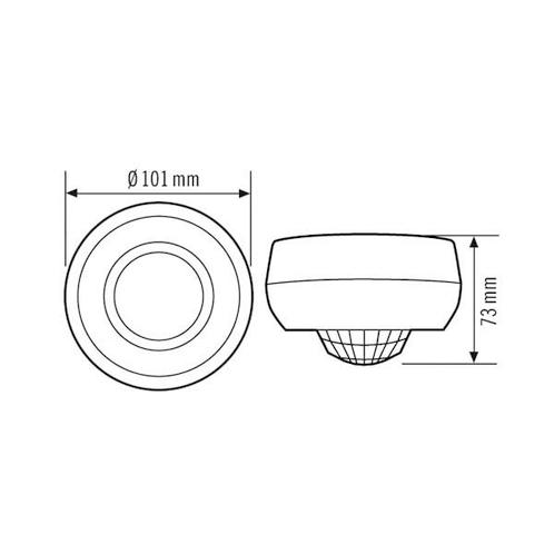 360-Graden Plafond Aanwezigheidsdetector PD 360i/24 Basis -, Tuin en Terras, Buitenverlichting, Overige typen, Nieuw, Verzenden