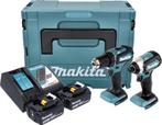 Makita DLX2289TJ combiset - DDF485 18v Boor- en, Verzenden, Zo goed als nieuw
