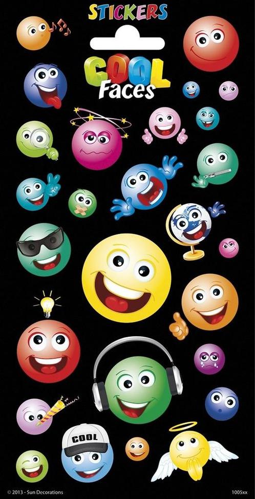 Emojis Stickers Gekleurd, Hobby en Vrije tijd, Feestartikelen, Nieuw, Verzenden