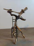 Yves Lohe (1947) - Joueur de flûte traversière, Antiek en Kunst, Kunst | Designobjecten