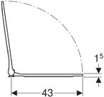 Geberit Toiletbril van €236.00 voor €126.56, Ophalen of Verzenden, Nieuw, Toilet