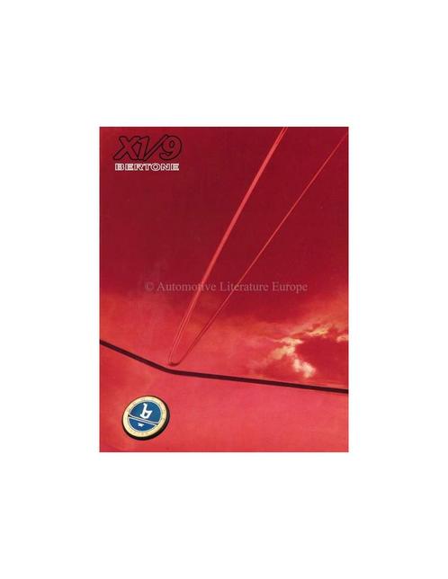 1985 BERTONE X1/9 BROCHURE, Boeken, Auto's | Folders en Tijdschriften