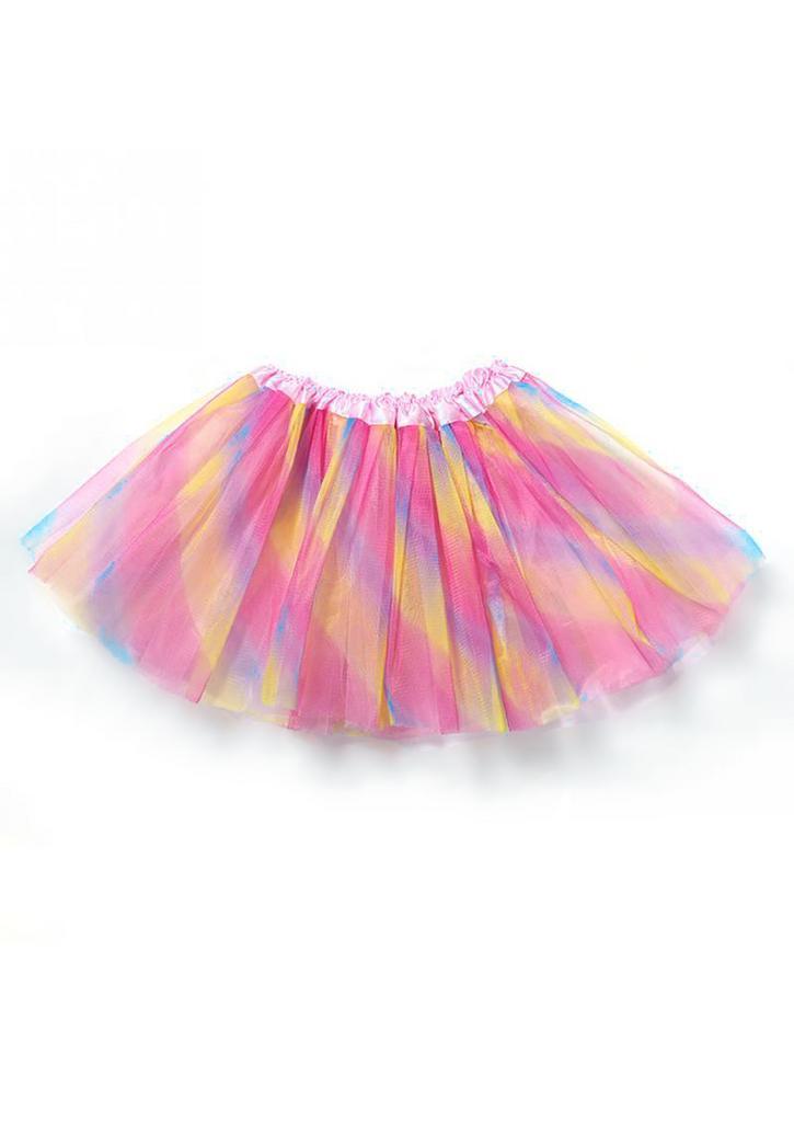 Lichtroze Regenboog Tutu Rok M-L Eenhoorn Unicorn Gekleurde, Kleding | Dames, Carnavalskleding en Feestkleding, Nieuw, Maat 38/40 (M)