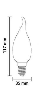 8x E14 LED lamp | Kaarslamp |  4W 2500K extra warm | Dimbaar, Huis en Inrichting, Lampen | Losse lampen, 30 tot 60 watt, Led-lamp