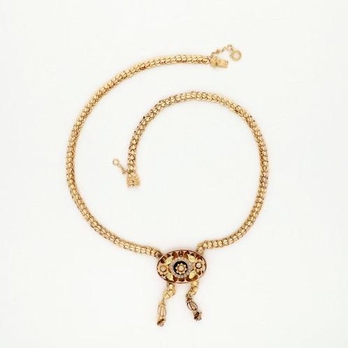 Halsketting - 18 karaat Geel goud Diamant (Natuurlijk) -, Sieraden, Tassen en Uiterlijk, Kettingen