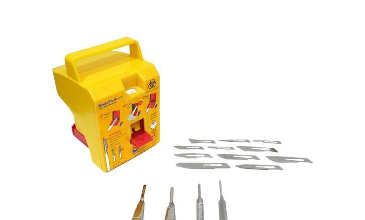 Qlicksmart BladeFlask EVO, Scalpelmes-verwijderingssysteem, Diversen, Verpleegmiddelen, Nieuw, Verzenden