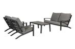 Loungeset - Sally - Coffee - Antraciet - Exotan, Tuin en Terras, Tuinsets en Loungesets, Verzenden, Nieuw