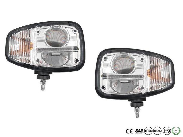 Set Led koplampen opbouw 82w dim-grootlicht-richtinaanwij..., Auto-onderdelen, Verlichting, Verzenden