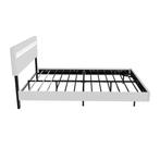 Zwevend Bed Lissabon - 140x200cm - Kunstleer - Incl. LED - W, Verzenden, Nieuw