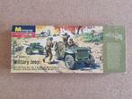 Monogram PM21 Military Jeep 1:32 (1957), Hobby en Vrije tijd, Modelbouw | Auto's en Voertuigen, Verzenden, Nieuw, Monogram