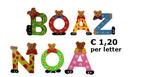 houten naam letters | beer | H10 cm | nu €1,20 p.l., Kinderen en Baby's, Kinderkamer | Inrichting en Decoratie, Nieuw, Overige typen