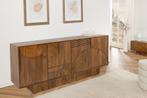 Design dressoir ART DECO 170cm bruin gerookt mangohout, Huis en Inrichting, Ophalen of Verzenden, Nieuw
