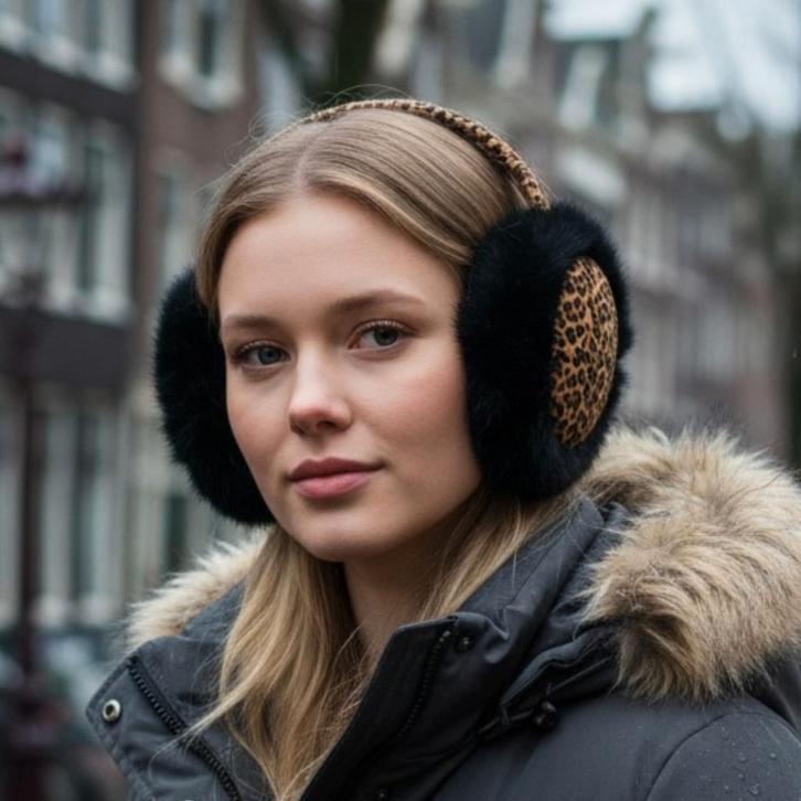 Afrikaanse Print Oorwarmers / Earmuffs - Inklapbaar Wintermo, Hobby en Vrije tijd, Stoffen en Lappen, Nieuw, Ophalen of Verzenden