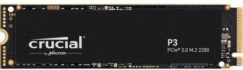 Crucial 1TB P3 NVMe PCIe 3.0 M.2 Internal SSD (Nieuw), Computers en Software, Harde schijven, Nieuw, Verzenden