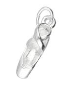 Zilveren Balletschoen ketting hanger - klein, Nieuw, Verzenden