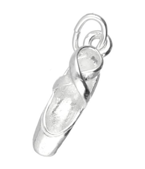 Zilveren Balletschoen ketting hanger - klein, Sieraden, Tassen en Uiterlijk, Kettinghangers, Verzenden