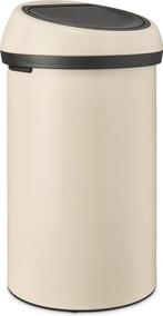 Brabantia Touch Bin Prullenbak - 60 liter - Soft Beige, Huis en Inrichting, Verzenden, Zo goed als nieuw