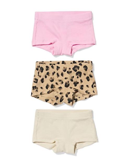HEMA Kinderboxers rib luipaard - 3 stuks bruin, Kinderen en Baby's, Kinderkleding | Overige, Nieuw, Verzenden