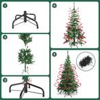 Kerstboom met verlichting - Kunstkerstboom - 210 cm - Met st, Verzenden, Zo goed als nieuw