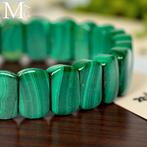 Armband in malachiet – 26 elementen (11×6,5 mm) - Hoogte:, Antiek en Kunst