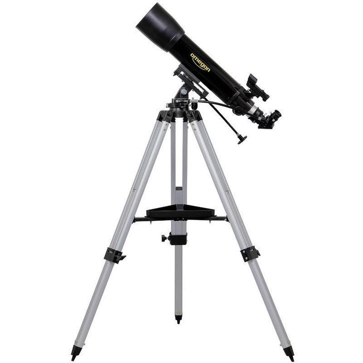 Omegon AC 102/660 AZ-3 telescoop, Audio, Tv en Foto, Optische apparatuur | Telescopen, Lenzentelescoop (refractor), Nieuw, Met statief