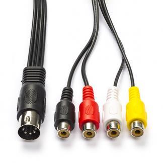 Din naar Tulp kabel, Audio, Tv en Foto, Audiokabels en Televisiekabels, Nieuw, Verzenden