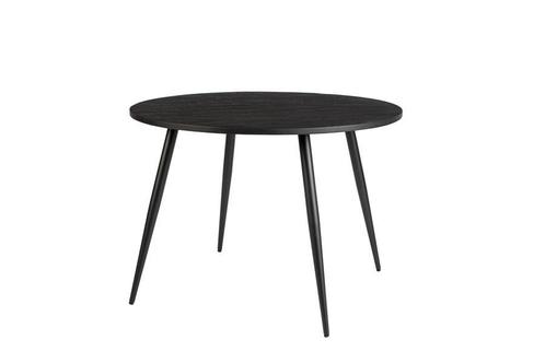 Eettafel - Levi - 110 cm - Zwart - House of Rebels, Huis en Inrichting, Tafels | Eettafels, Nieuw, Verzenden