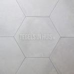 Hexagon zeshoek tegels licht grijs 25x30cm, Nieuw, Keramiek, Ophalen of Verzenden, 10 m² of meer