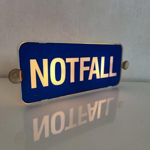 Notfall - Lichtbord - Plastic, Antiek en Kunst, Antiek | Wandborden en Tegels