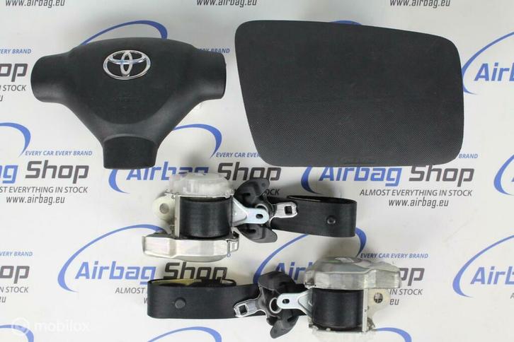 Airbag set – Paneel set zwart Toyota Aygo (2005 – 2014), Auto-onderdelen, Dashboard en Schakelaars, Gebruikt, Toyota