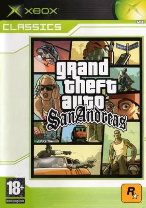 Grand Theft Auto San Andreas (classics) (Xbox), Spelcomputers en Games, Games | Xbox Original, Gebruikt, Vanaf 12 jaar, Verzenden