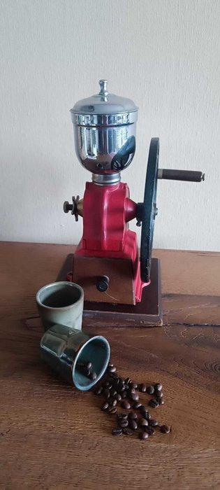 Koffiemolen - Hout, IJzer - Spaanse koffiemolen, Antiek en Kunst, Antiek | Keukenbenodigdheden