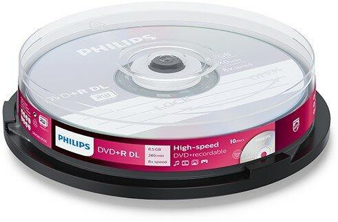 Philips DVD+R DL 8.5 GB 10 stuks, Computers en Software, Beschrijfbare discs, Nieuw, Verzenden