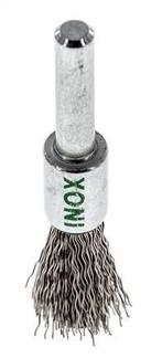 Staaldraad Gegolfde RVS Borstel Met Een Diameter 12 mm/ As 6, Verzenden, Nieuw