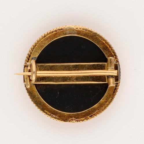 Broche - 18 karaat Geel goud - Mozaïek, Sieraden, Tassen en Uiterlijk, Antieke sieraden