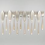 Visbestek, NO RP (12) - .833 zilver - Gerritsen & van Kempen