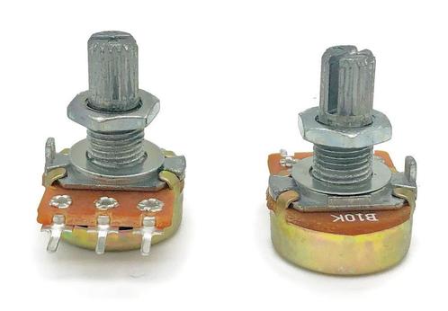 10K Ohm Lineaire Potentiometer - 2 stuks, Hobby en Vrije tijd, Elektronica-componenten, Verzenden