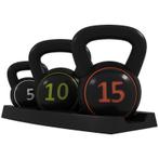 10% KORTING! - Kettlebellset, 3 Kettlebells 2,2 Kg/4,5 Kg/6,, Sport en Fitness, Fitnessmaterialen, Verzenden, Nieuw