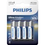 Philips Ultra Alkaline Batterijen AA - 4 stuks, Audio, Tv en Foto, Accu's en Batterijen, Nieuw, Ophalen of Verzenden