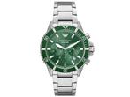 Emporio Armani AR11500 Herenhorloge 43 mm - Zilver, Verzenden, Nieuw