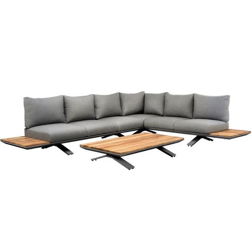 SUNS Stockholm hoek loungeset 3 delig light anthracite, Tuin en Terras, Tuinsets en Loungesets, Nieuw, Aluminium, Ophalen of Verzenden