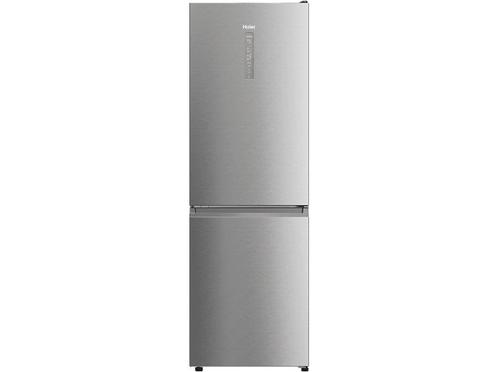 Haier -  Koel-vriescombinatie - Inox, Witgoed en Apparatuur, Koelkasten en IJskasten, 200 liter of meer, Nieuw, Met aparte vriezer