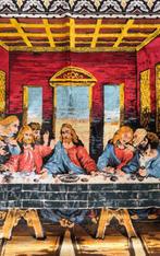 Handmade - Groot vloer / wand tapijt - Tafelkleed - 120 cm -