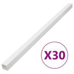 vidaXL Kabelgoot 100x60 mm 30 m PVC, Doe-het-zelf en Verbouw, Elektra en Kabels, Verzenden, Nieuw