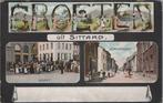 SITTARD - Markt, Stationstraat, Verzamelen, Ansichtkaarten | Nederland, Verzenden, Gelopen
